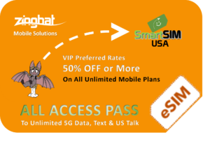 SmartSIM USA Powered by Zingbat Mobile Solutions with features
